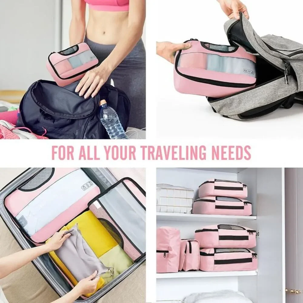 8 Set Packing Cubes for Travel Essentials,